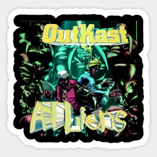 Outkast Grooves Capturing the Duo's Musical Magic Sticker